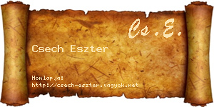 Csech Eszter névjegykártya